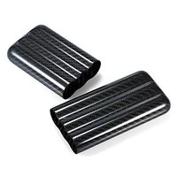 Galapara Real Carbon Fiber Cigar Case, Black Carbon Fiber 3-Cigar Case Lightweight Cigar Storage Tube Holder Travel Cigar Humidor Organizer for up to 57 Ring Gauge Cigars