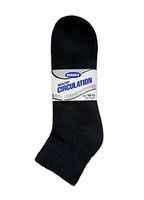 HS Men Diabetic Ankle Socks (size 10-13) Black 3 Pairs