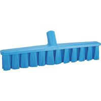 Vikan 31733 16" UST Push Broom, Medium, Blue