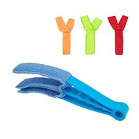 4 PCS Window Blind Brush - Shutter Duster Cleaner with Detachable Microfiber Sleeves for Air Condition, Jalousie - Blind Dust Cleaner, 8.38 x 0.86inch