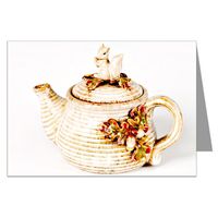 Vintage Teapot with Squirrel Note Card Set