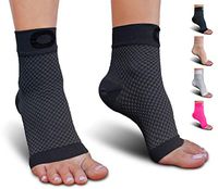 Plantar Fasciitis Sock with Arch Support for Men & Women - Best Ankle Compression Socks for Foot and Heel Pain Relief - Better Than Night Splint Brace, Orthotics, Inserts, Insoles (XXL, Gray)