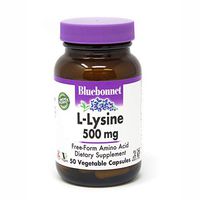 BlueBonnet L-Lysine 500 mg Vitamin Capsules, 50 Count (743715000520)