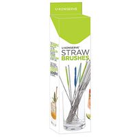 U-Konserve - Stainless Steel Straw Brush, Nylong Bristles with Stainless Steel Handle, Cleans Hard-To-Reach Places, Extends the Life of Straws, Dishwasher Safe, BPA-Free (Assorted Colors, 40-Pack)