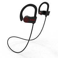 Bluetooth Earphones with Mic by BT Waves - Over Ear Workout Headphones Wireless Earbuds 10 Hours Battery Life for Running Enjoy Sport with True Sound - 2 Years Guarantee