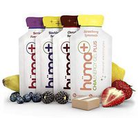 Huma Plus - Chia Energy Gel - Variety, 12 Gels - Natural Electrolyte Enhanced Energy Gel