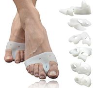 BESTON Footcare (12 PCS) Hallux Valgus Care Kit for Men & Women, Including Bunion Corrector, Toe Separator, Big/Pinky Toe Protector, Toe Spacer, All Day Foot Pain Relief