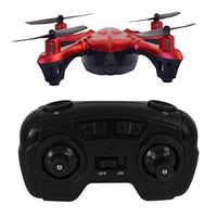 Hover-Way 2.4 GHZ Sky Spy Micro Drone with 480P Camera & 8GB SD - Pocket Size Video Nano Drone Red