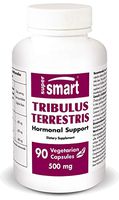 Supersmart - Tribulus Terrestris 500 mg - Standardised in 40% Saponins | Non-GMO & No-Fillers - 90 Vegetarian Capsules