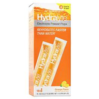 Hydralyte Electrolyte Hydration Freezer Pops (Orange, 18)