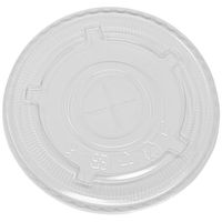 Simply Deliver Flat Lid for 32 oz Cold Beverage Drink Cups, Crystal Clear PET, 500-Count