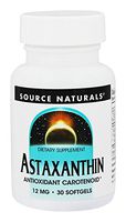 Source Naturals Astaxanthin 12mg, Antioxidant Carotenoid - 30 Softgels