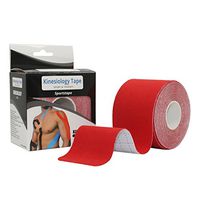 STpro Elastic Waterproof Kinesiologie Tape 2" x 16.4 ft,1 Roll,Red