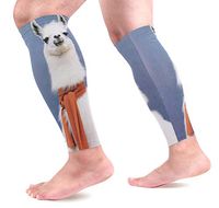 LEVEIS Cute Alpaca Arm Sleeves UV Protection for Men Women Sunblock Protective Gloves Running Golf Cycling Driving Long Arm Cover 1 Pair