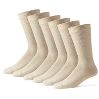 Diabetic Crew Socks for Women - 12 Pack - Tan - Size 9-11
