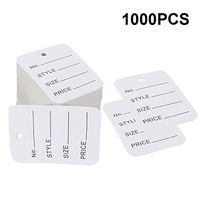 Price Tags,Clothes Tags,Clothing Tags,Merchandise Marking Tags,White Paper Price Tag Labels,Box of 1000