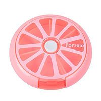 Pills Organizer Weekly Pills Dispenser Travel Pills Box Medicine Storage Container Plastic Pills Cases by INVODA (Pomelo)