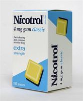 Nicotrol Nicotine Gum 4mg Classic Flavor 4 Boxes 420 Pieces by Nicotrol