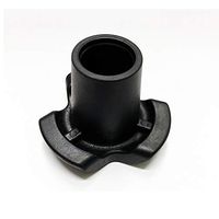 BS Health Cane Tip - Replacement Walker and Cane Tips with Metal Inserts Durable & Extra Stability Black (Triangle, 3/4 inch)