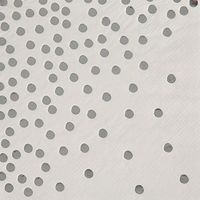 Cocktail paper Napkins hot stamped silver polka dot napkins, 3 ply, 9.8 inch x 9.8 inch, 2 pack of 50 count white color paper napkin(total 100pcs) by nursetree (Lunch paper silver)