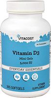 Vitacost Vitamin D3-5000 IU - 365 Softgels - Mini Gels