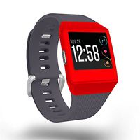 MightySkins Skin Compatible with Fitbit Ionic - Solid Red | Protective, Durable, and Unique Vinyl Decal wrap Cover | Easy to Apply, Remove, and Change Styles | Made in The USA