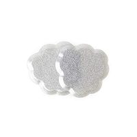 Foot Petals Women's Tip Toes Ball of Foot Insole (Silver, 1 Pair)