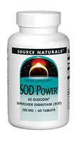 Source Naturals SOD Power 250mg Superoxide Dismutase As Glisodin Nutricosmetic Supplement - 60 Tablets