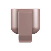 residentD Solid Color Portable Protective Accessories Belt Clip Case Holder Soft PC Coating for AirPods (Pink)