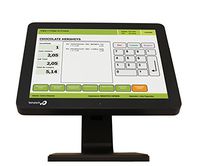 Bematech LE1015 POS Touch Screen Monitor, True Flat, Bezel Free, 15" LCD Size, Resistive Touch, USB, Black