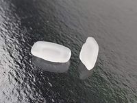 Replacement 12 mm x 6mm Square Slip in Silicone Nose Pads for Sunglasses and Eyeglasses (2)