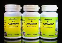 L-arginine, L-argenine 500mg, Made in USA - 180 (3x60) Tablets