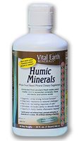 Vital Earth Minerals Humic Minerals - 32 Fl. Oz.- 1 Month Supply - Vegan Liquid Trace Mineral Multimineral Supplement - Almost Tasteless - Whole Food Plant-Based Ionic Minerals