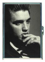 Elvis Presley Contemplative Double-Sided Cigarette Case, ID Holder, Wallet with RFID Theft Protection