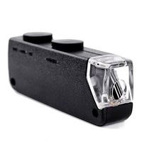 Home-organizer Tech LED Illuminated Portable 60X-100X Jewelers Loupe Magnifier - with LED & UV Lights Magnifying Eye Loop Stand - Best for Jewelry Identifying Type, Diamonds, Coins