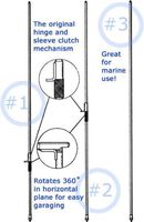 Hustler MO-2 HF Mobile Antenna for Bumper Mount