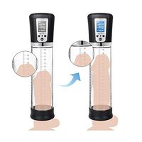 Men's Effective Pênīs Suction Vacuum Pump, Electric Pênīsgrowth Vacuum Booster, with 5 Suction Modes, with LED Display, Bring Happiness to Couples