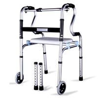 PLLP Medical Rehab Chair, Wheelchair,Chair Bath Elderly with a Seat Auxiliaries Thickened Aluminum Alloy Handicapped Walker