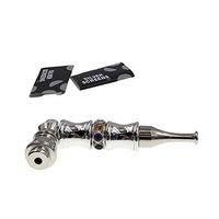 Exquisite Diamond Decorate Tiny Metal Tool Portable with Lid & Storage Bag (Silver)