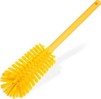 Carlisle 40001C04 Commercial Bottle Brush, Polyester Bristles, 16" Length, Yellow (Pack of 6)