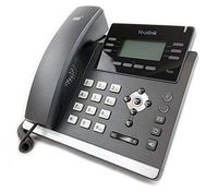 Yealink SIP-T42S IP Phone, 12 Lines. 2.7-Inch Graphical Display. Dual-Port Gigabit Ethernet, 802.3af PoE, Power Adapter Not Included