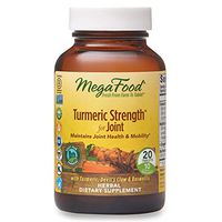 MegaFood, Turmeric Strength for Joint, Maintains Joint Health and Mobility, Vitamin and Herbal Dietary Supplement, Gluten Free, Vegan, 20 tablets (10 servings)