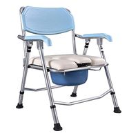 ZBYXZIGJ Foldable Toilet Chair Aluminum Alloy Mobile Toilet Seat Adjustable Waterproof Shower Chair for People with Inconvenient Legs and Feet