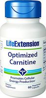 Life Extension Optimized Carnitine Promotes Heart and Brain Health, 60 Capsules - 2 Pack