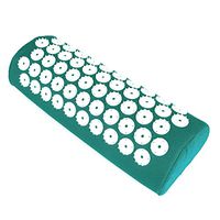 Mexidi Acupressure Mat Pillow Set Body Foot Massage Cushion Shakti Yoga Mat Muscle Relaxation, Relieve Your Stress, Back, Neck,Sciatic Pain with Carry Storage Bag (Green, Massage Pillow)