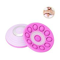 Wireless Breast Massager, USB Electric Waterproof Vibration Bust Lift Enhancer Machine with Hot Compress and Magnetic Therapy Infrared Function for Chest Enlargement Anti Sagging,Blue