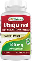 BEST NATURALS Ubiquinol 100 mg 60 SFG, 0.02 Pound