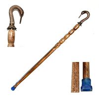 Nautical World Antique Wooden Walking Stick Designer Cane Solid Brass Duck Handle, Affordable Gift Decorative Walking Cane Fashion Statement for Men/Women/Seniors/Grandparents! Item New Year Gifts, G