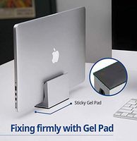 JACKCUBE Design Vertical Laptop Stand - Tablet Holder Monitor Station for Office Desk Accessories, Desktop Holder for MacBook, Surface, Dell, Samsung(4.3W x 3.5H x 2H inches) -MK477A