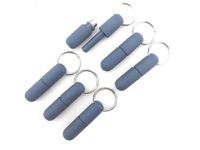 CiGuru CP017BUU6 Plastic Cigar Punch Keychain Blue - 6 Units